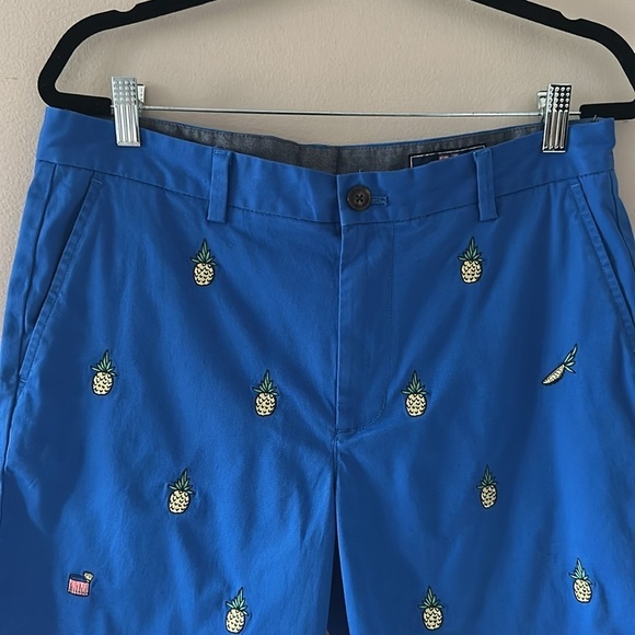 Vineyard Vines Mens Breaker Shorts Pineapple Regatta Blue Sz 32 Preppy Summer - Picture 4 of 9